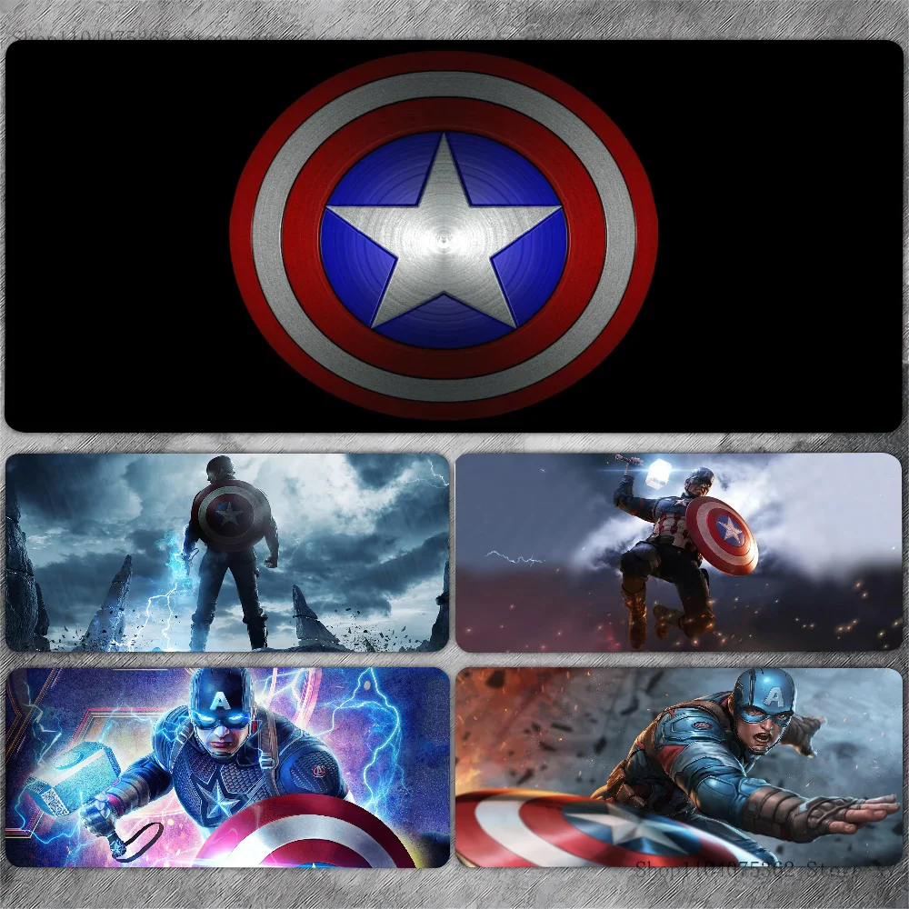 M-Marvel C-Captain A-America Non-slip Mouse Pad Suitable For Office Computers Laptops E-sports Game Desk Mats XXL Keyboard