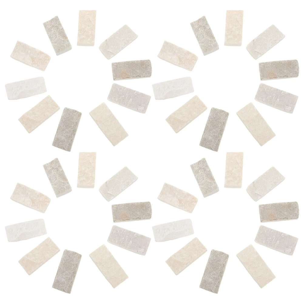 

40 шт. миниатюрные кирпичи для песочного стола, реалистичные поддельные кирпичные блоки, сделай сам, ландшафтный дизайн, камни, садовый аквариум