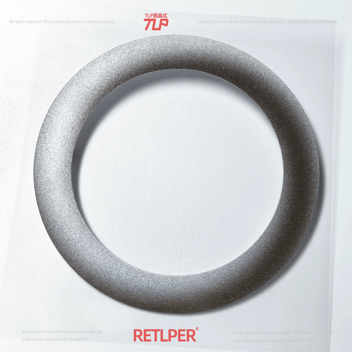 Retlper Hollow Car Sticker Mood Slice Floating Ring 3D Stereo Effect Flat Waterproof Sticker