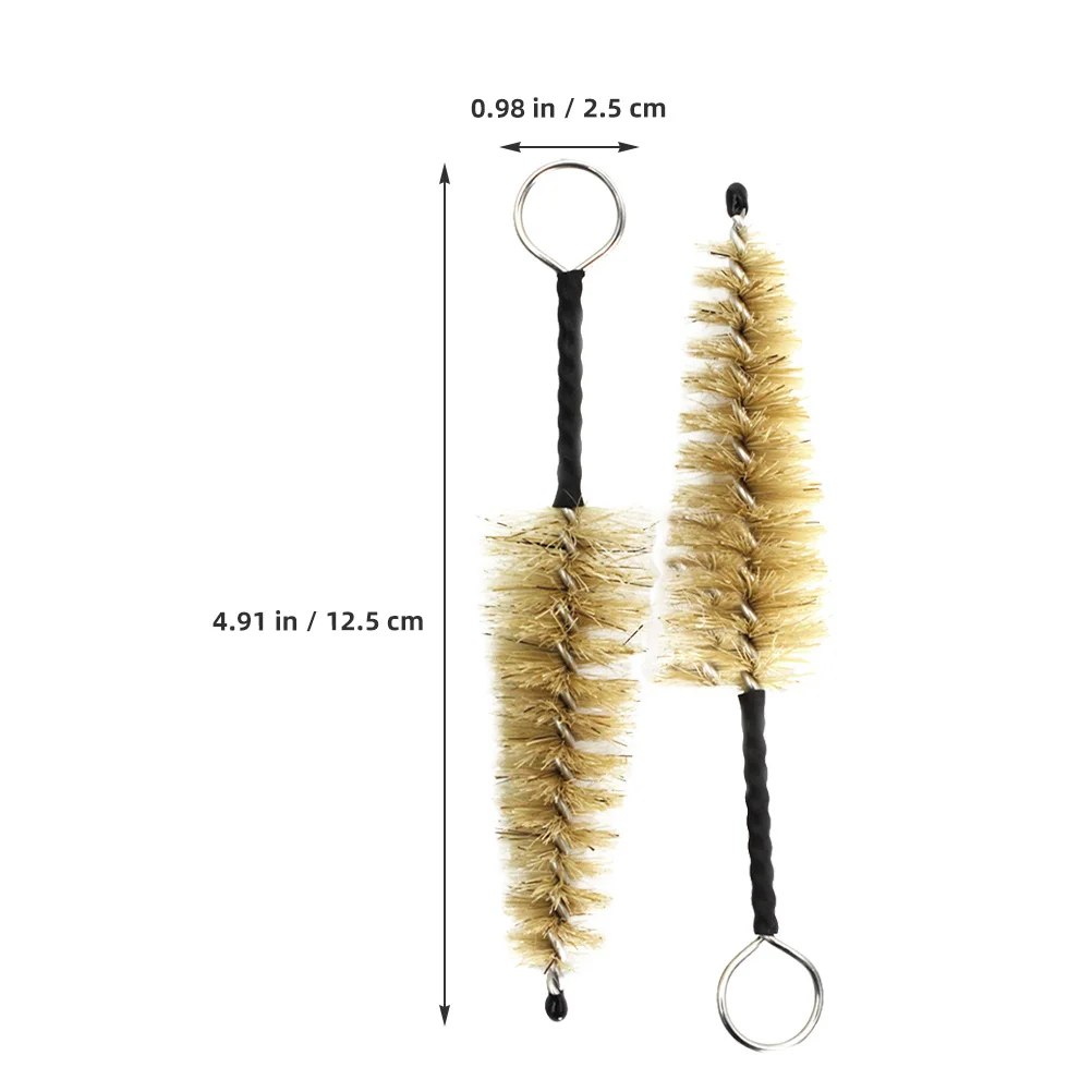 

2Pcs Flute Cleaning Brush Mouthpiece Care Tool Small Durable Lightweight Instrument Maintenance Accessory Sax Piccolo
