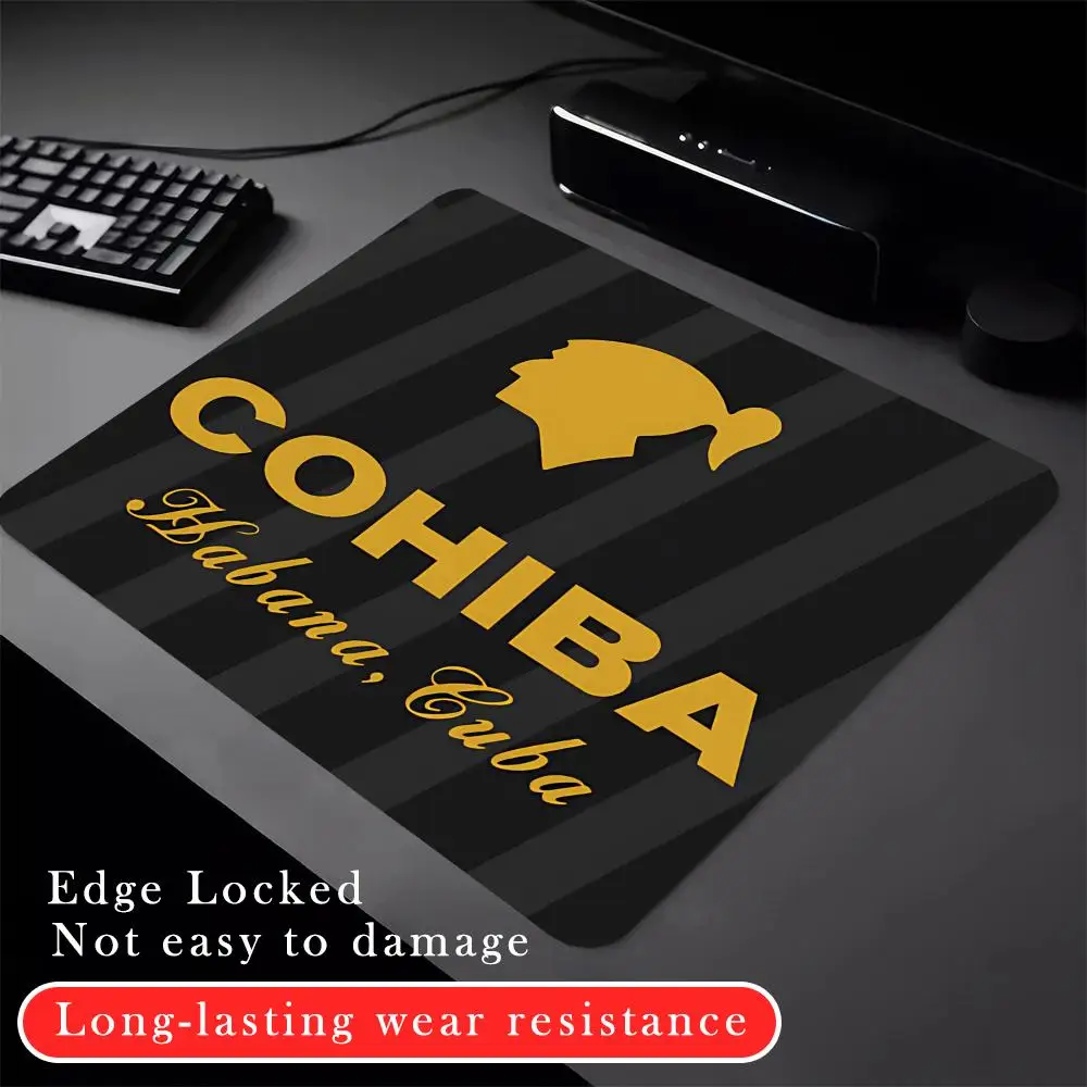 C-COHIBAeS Mouse Pad Rubber Small mouse pad CSGOs desktop computer office keyboard e-sports ROGs game