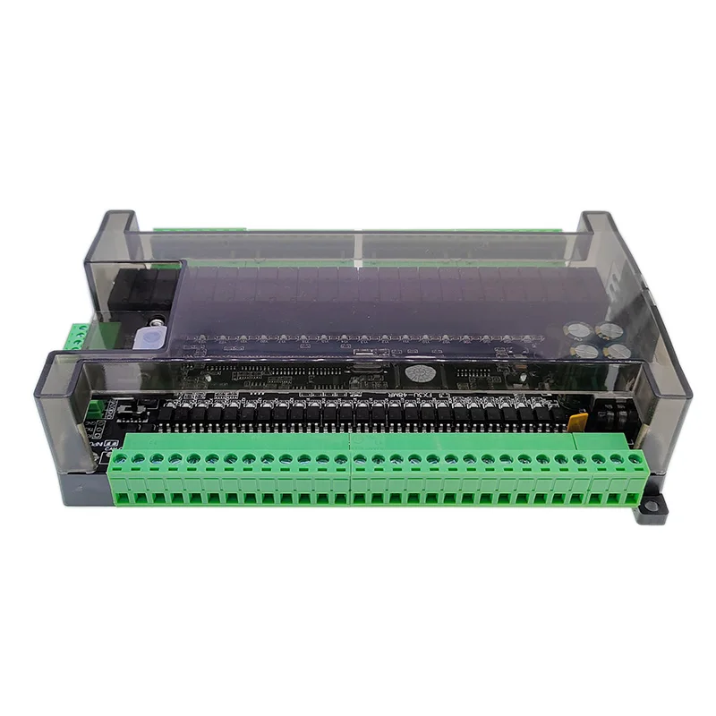 FX3U 48MR 48MT 24Input 24Output With RS232 RS485 38400bps Relay Transistor PLC Programmable Logic Controller 6AD 2DA