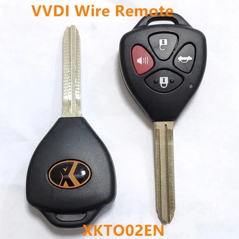 1Pcs/Lot  Xhorse XKTO05EN  universal VVDI wire remote control XKTO02EN XKTO03EN  no transpponder chip for Toyota VVDI2