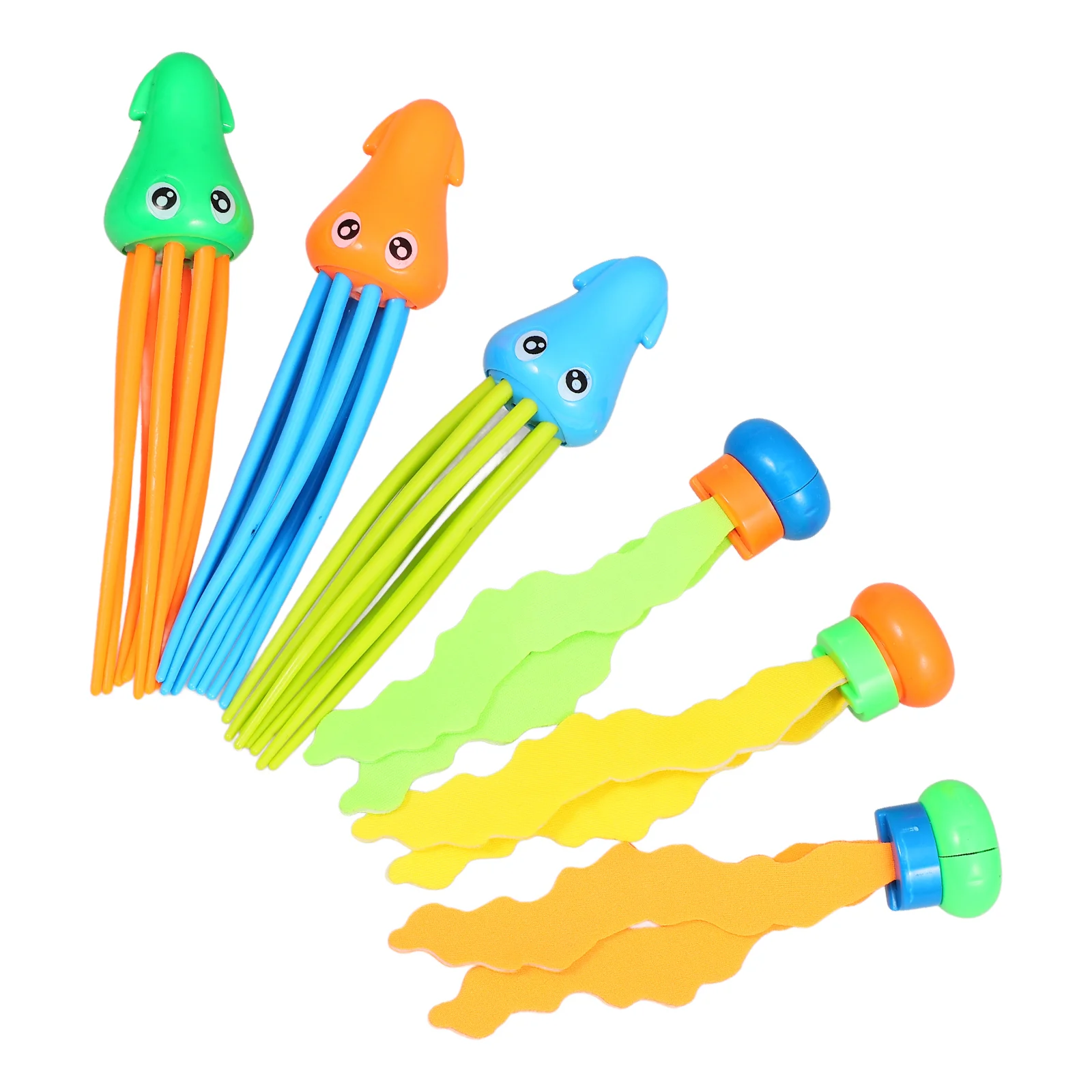 6 Pcs Diving Toys Pools for Kids Ages 4-8 Floats Seagrass Jellyfish Swimming Dive 8-12 Toddlers 3-5