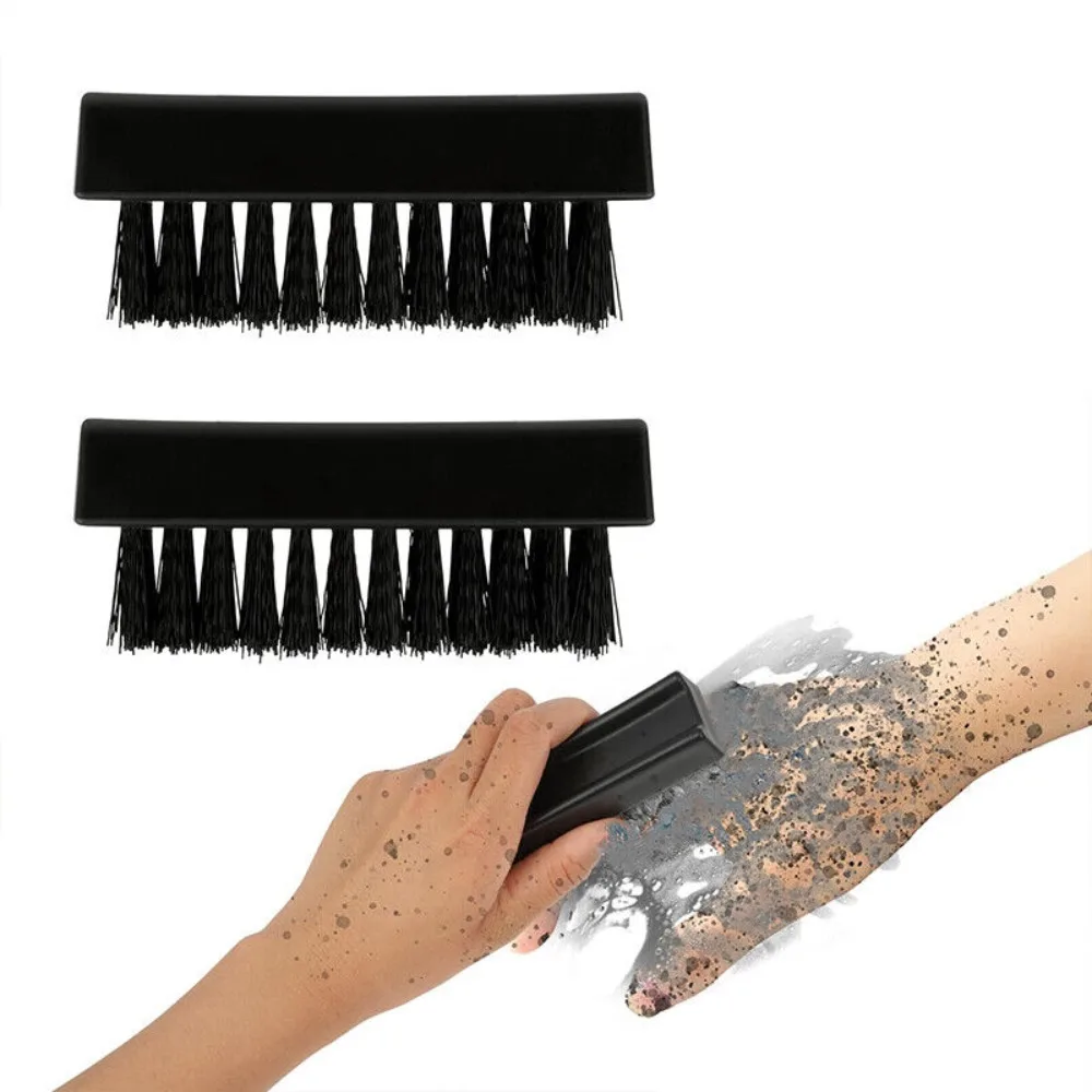 Durable For Cleaning Finger Nail Brushes Black Multifunctional Hand Fingernail Brush Handle Grip Nail Brush