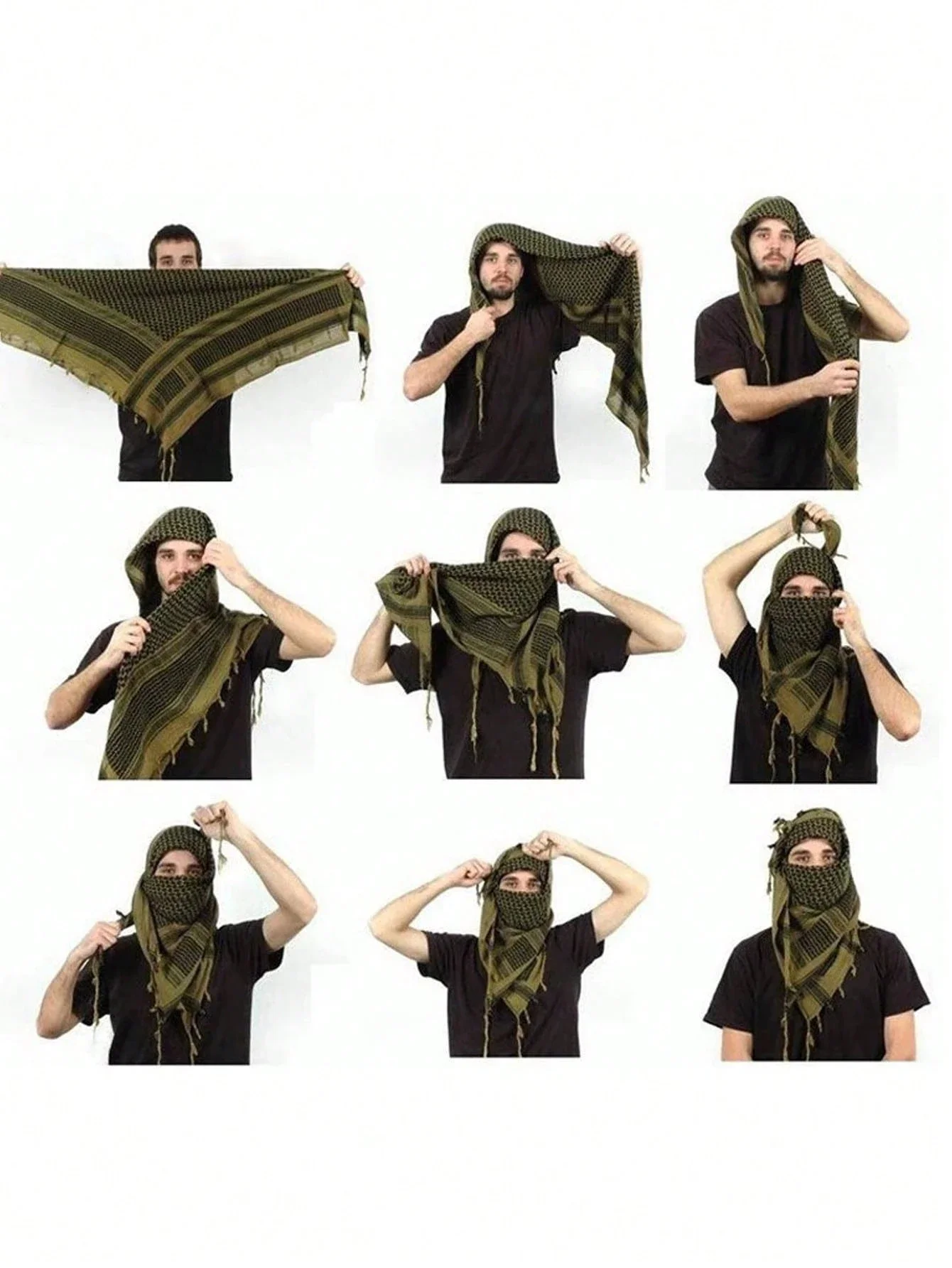 

Lightweight Desert Arab Head Scarf Outdoor Camping Neck Scarf