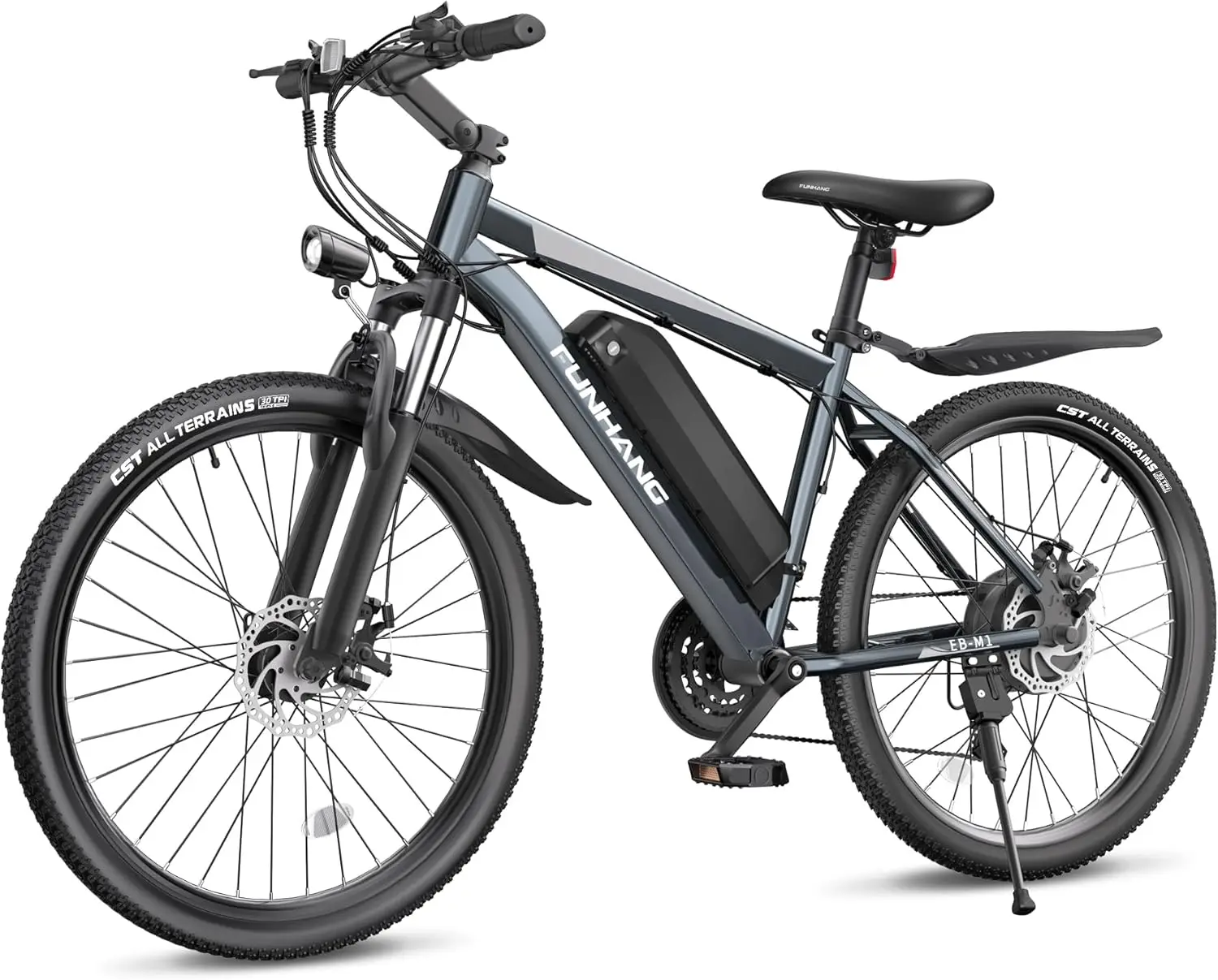 

26'' 750W Peak Ebike, Up to 50 Miles 21.7MPH Electric Mountain Bike with 48V 374.4WH Removable Battery, Adjustable Stem