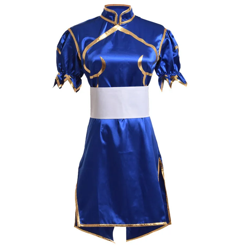 أنيمي الطرفية الشارع Chunli الجيل الأول ملابس الملك شيونغسام هدية ارتداء مجموعة الزي الوالدين والطفل للأطفال