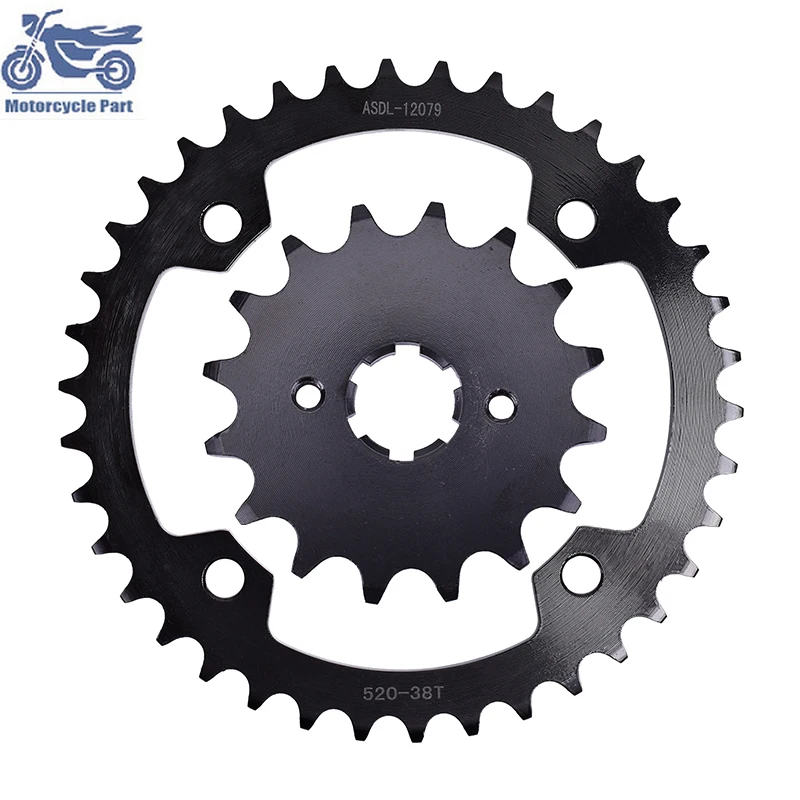 

Motorcycle Equipments & Parts Front Rear Sprocket 14T 38T-520 For YAMAHA YFM350 Raptor 2004-2013 YFM 350 YFZ350 Special Edition