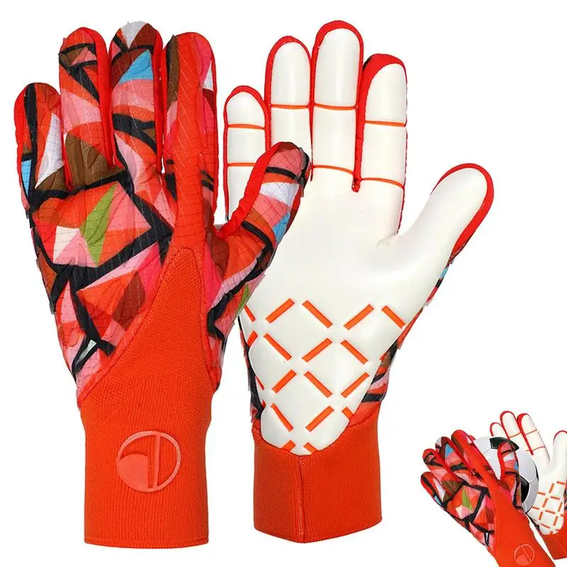 Goalkeeper Gloves Football Gloves Strong Grip Breathable High Performance Thick Adult Goalie Gloves Give Splendid Protection