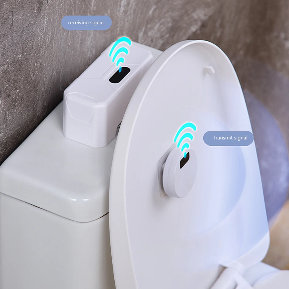 Automatic Toilet Flush Button Induction External Infrared Flush Smart Toilet Flusher Bathroom Smart Toilet Flushing Sensor