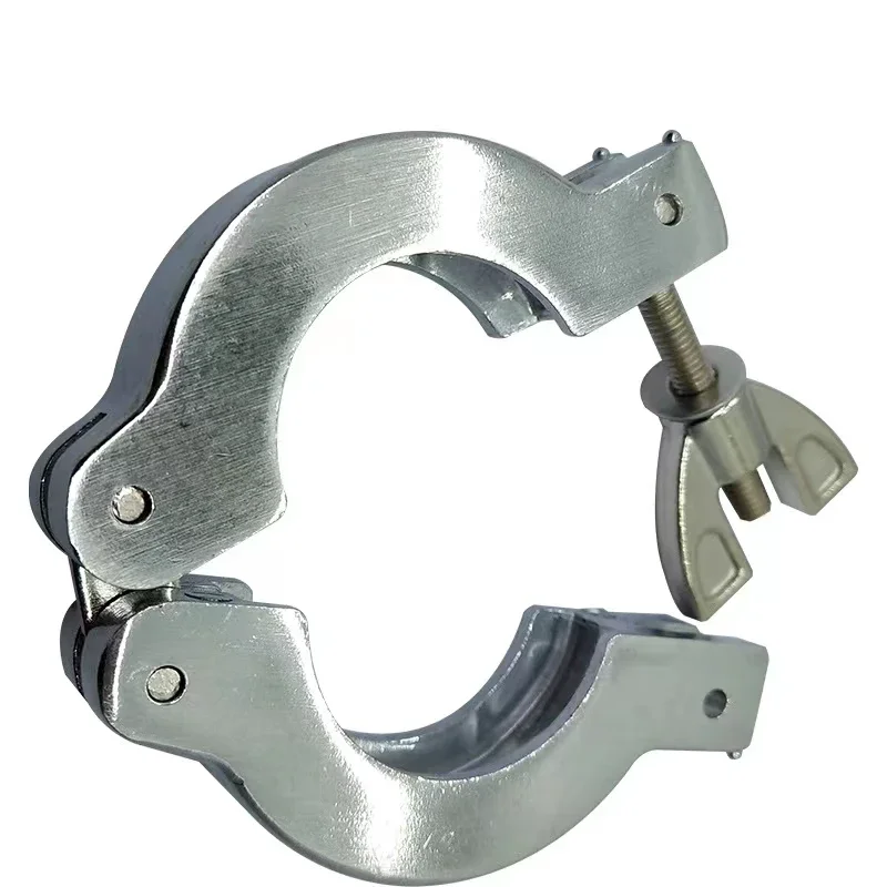 Flange Alumínio Vacuum Quick Clamp, Encaixe de tubulação com ou sem suporte, NBR O-Ring, KF10, KF16, KF25, KF40, KF50, NW