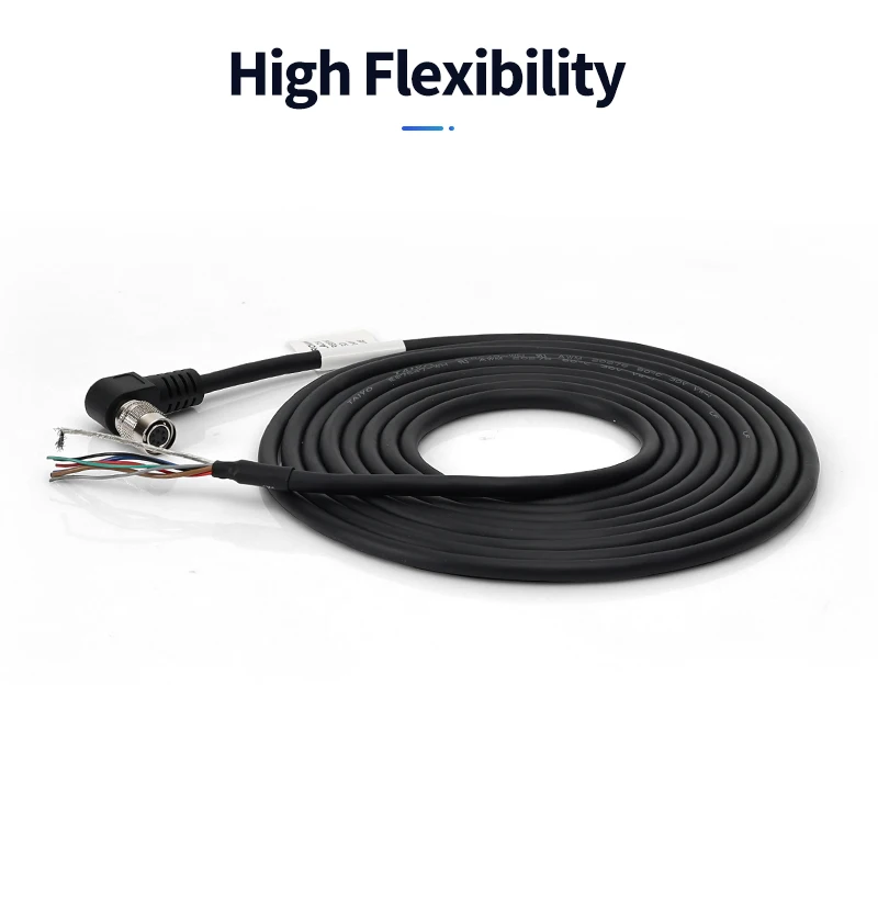 Hirose 6-Pin Plug Socket Power IO Cable, Industrial Camera Power HR-7P-6S High-Flex Trigger Cable for HIKVISION Basler