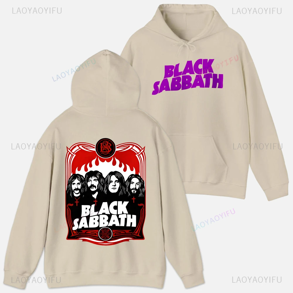 ملابس رجالية بغطاء للرأس من Black Sabbath Ozzy Osbourne، ملابس جرافيك عالية الجودة بأكمام طويلة، ملابس مخصصة، ملابس شارع مضحكة #5