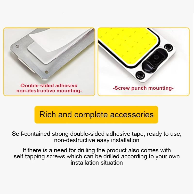 SEAMETAL 54/108LED 12-24V Car Reading LED Night Strip Light Interior Light Ceiling Lamp with On Off Switch for Van Lorry Truck image 6