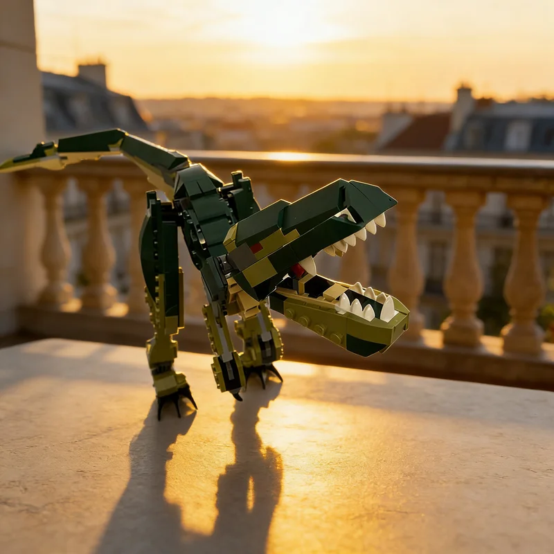 

407pcs MOC Creator 3 1 Compsognathus Longipes 2 Model Building Christmas Gifts Blocks Toy Construction DIY Creative Idea