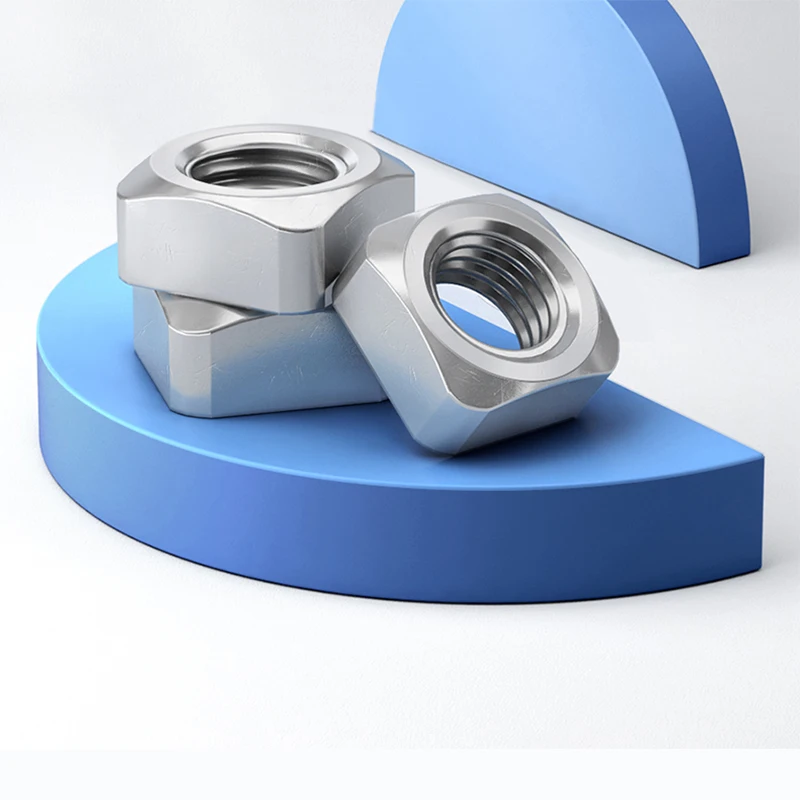 5-100pcs 304 Stainless Steel Square Chamfered Nut M3 M4 M5 M6 M8 M10 M12 Sruare Thin Nuts DIN557
