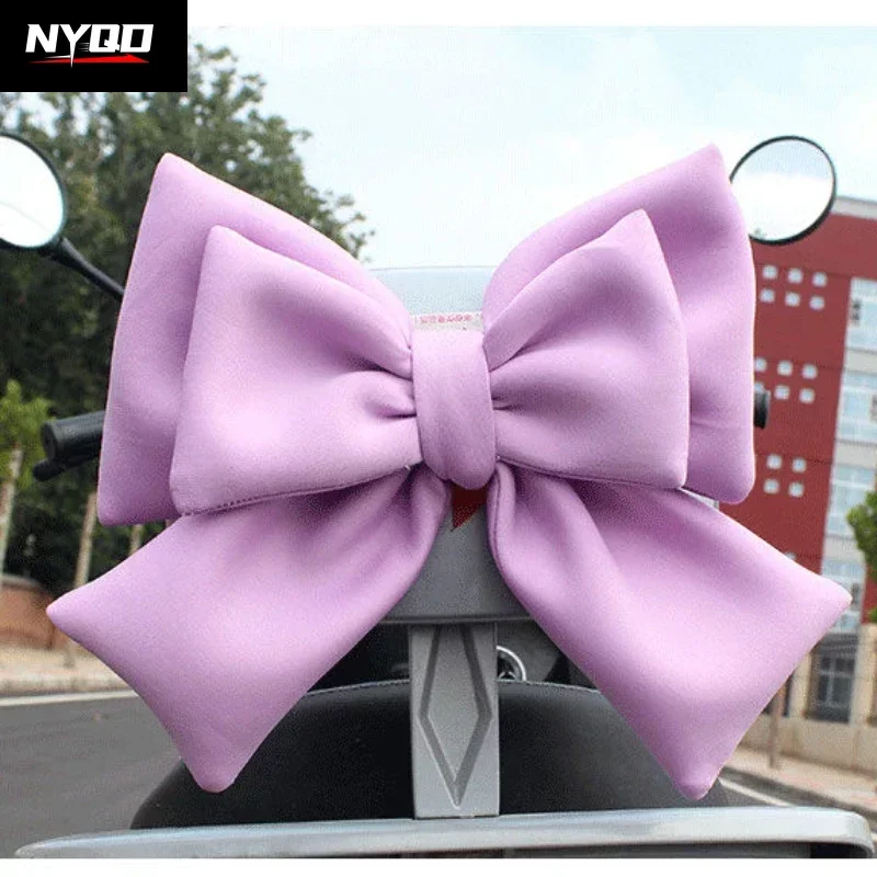 Helmet Universal Women Bow Polyester Ribbon Bow Helmet Decoration Motorcycle Electric Bike Fashion Bowknot accesorios para moto