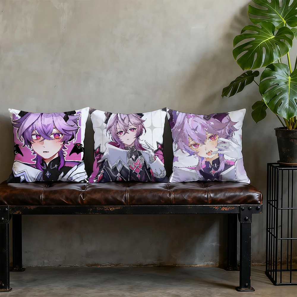 Genshin Impact Durin Cushion Cover Decorative Throw Pillow Covers Modern Square Cushion Romantic Couch Sofa Bed Car #4