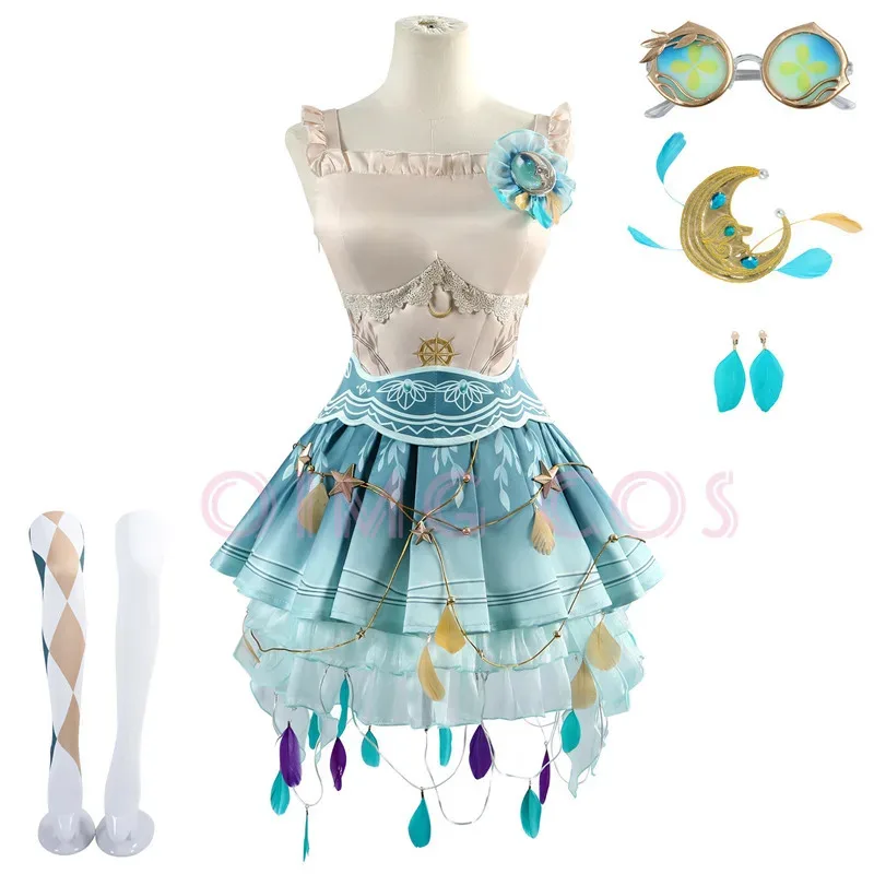 

❤❤2025 Identity 5 Margaretha Cosplay Costume Female Dancer Wandering Moonlight‌ Uniform Wig Anime Halloween Costumes for New ★☆