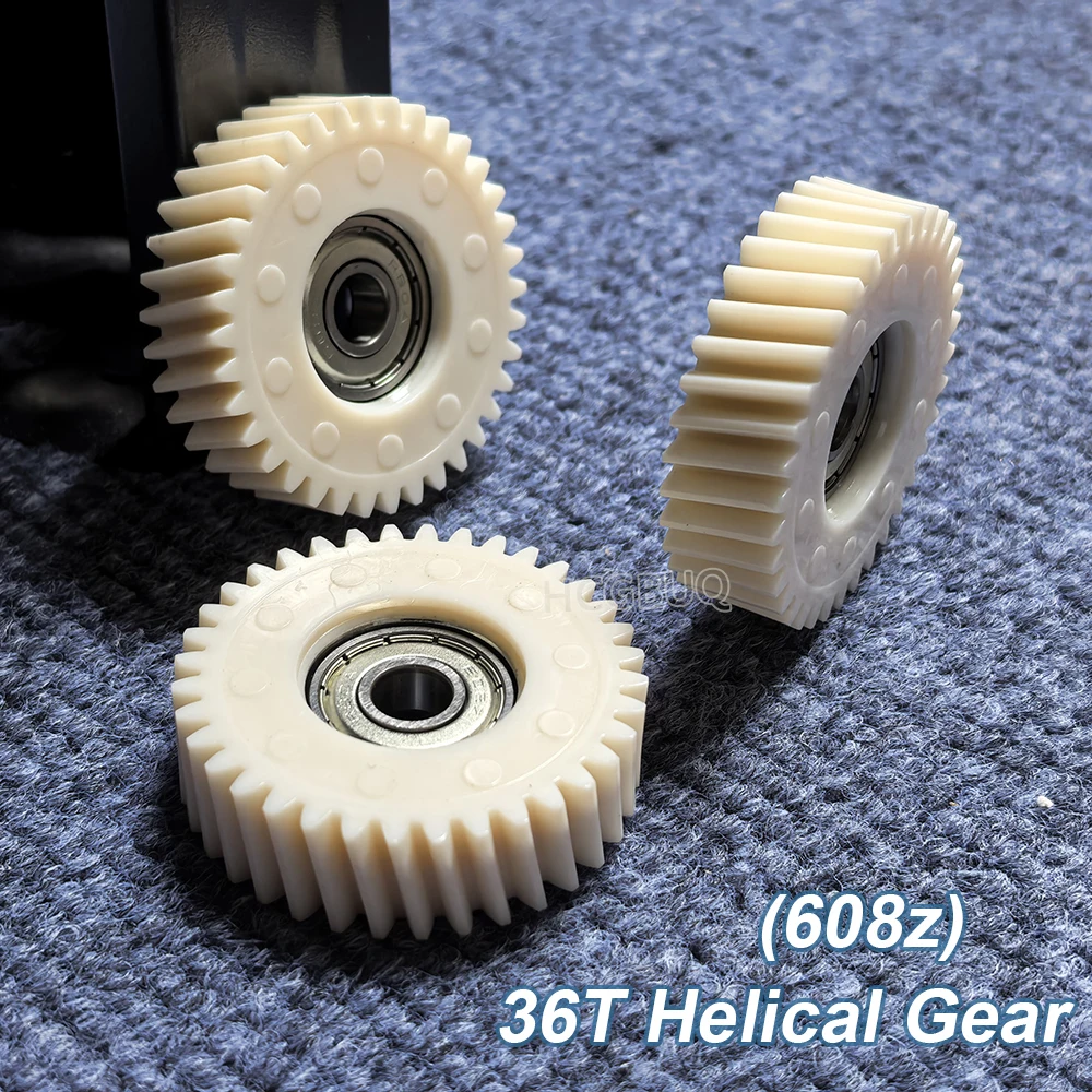 36Teeth 48x13.5mm Oblique Planetary Gear Helical Gear For Bafang Electric Bike Wheel Hub Motor Parts Nylon Gear with 8mm Bearing