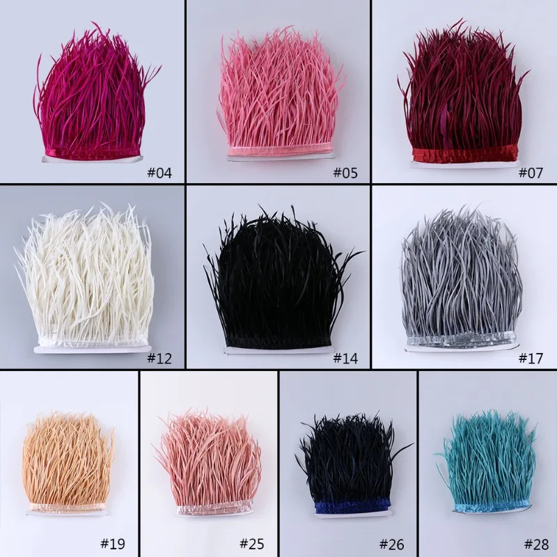 Goose feather unilateral tear cloth edge 10-15CM feather lace clothing accessories, feather feather manufacturers spot wholesale