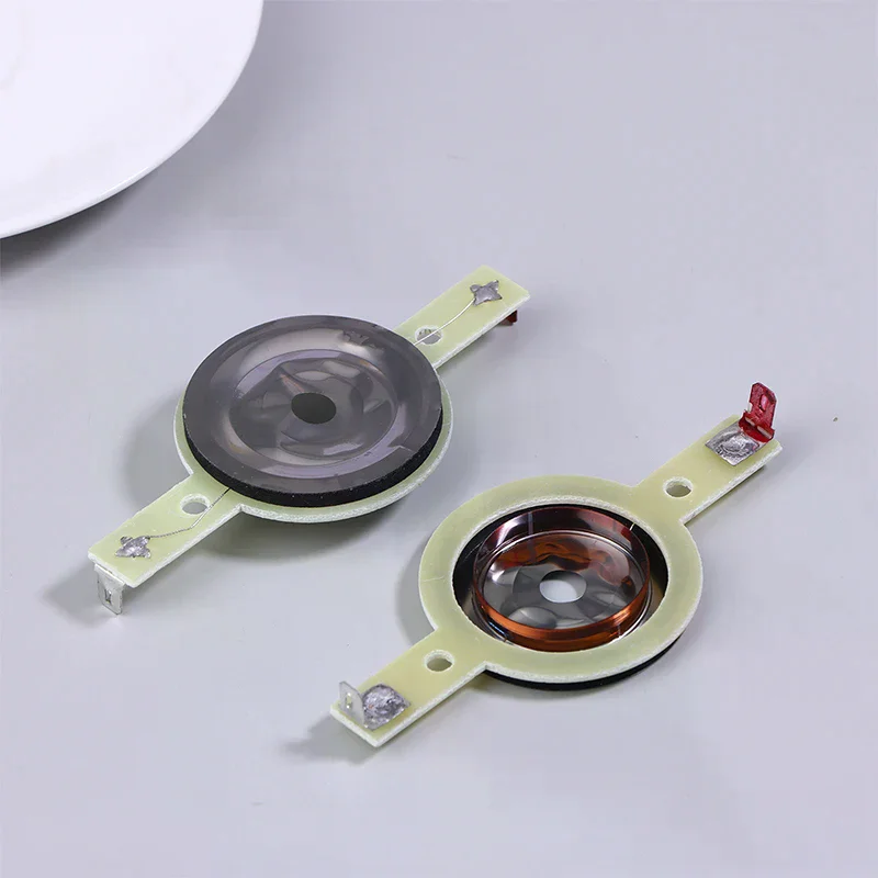 

2Pcs 25.4MM Tweeters Voice Coil Round Speaker Treble Coil Horn Titanium Film Copper Clad Alumium Diaphragm Repair Parts