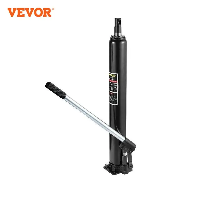 VEVOR 8 Ton Hydraulic Long Ram Jack with Single Piston Pump Manual Cherry Picker w/ Handle Garage Shop Cranes Engine Lift Hoist