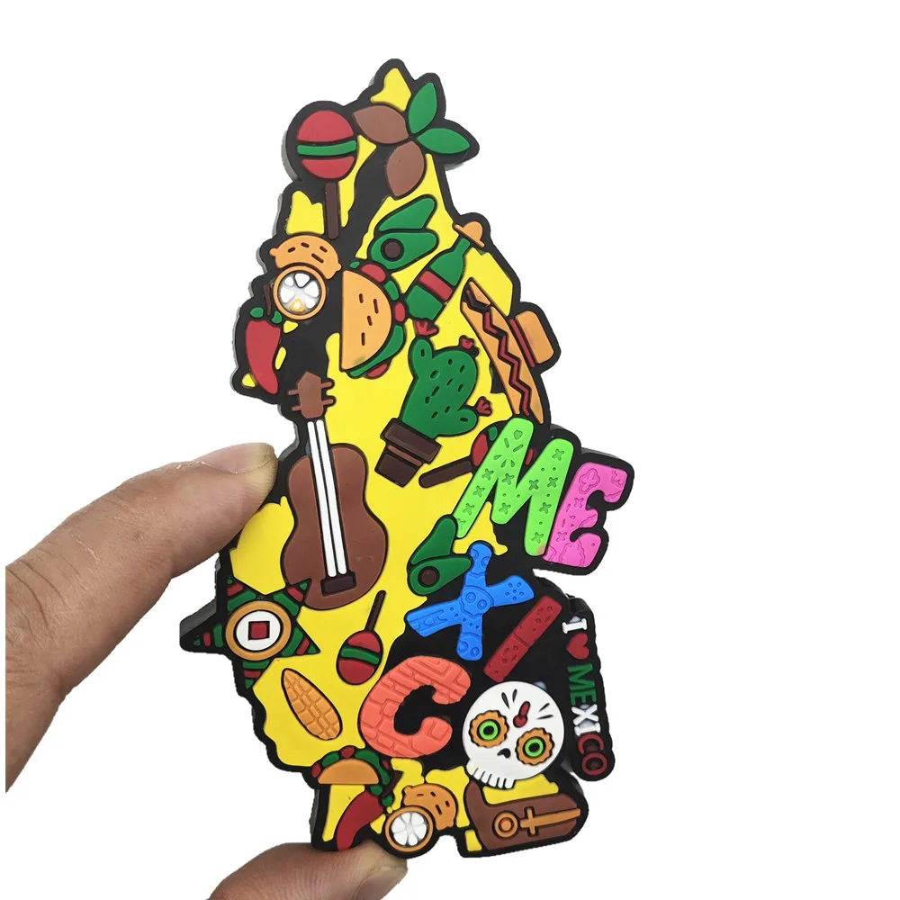 أمريكا الشمالية هندوراس المكسيك Cancun Roatan المطاط مغناطيس الثلاجة السياحة تذكارية الثلاجة المغناطيسي