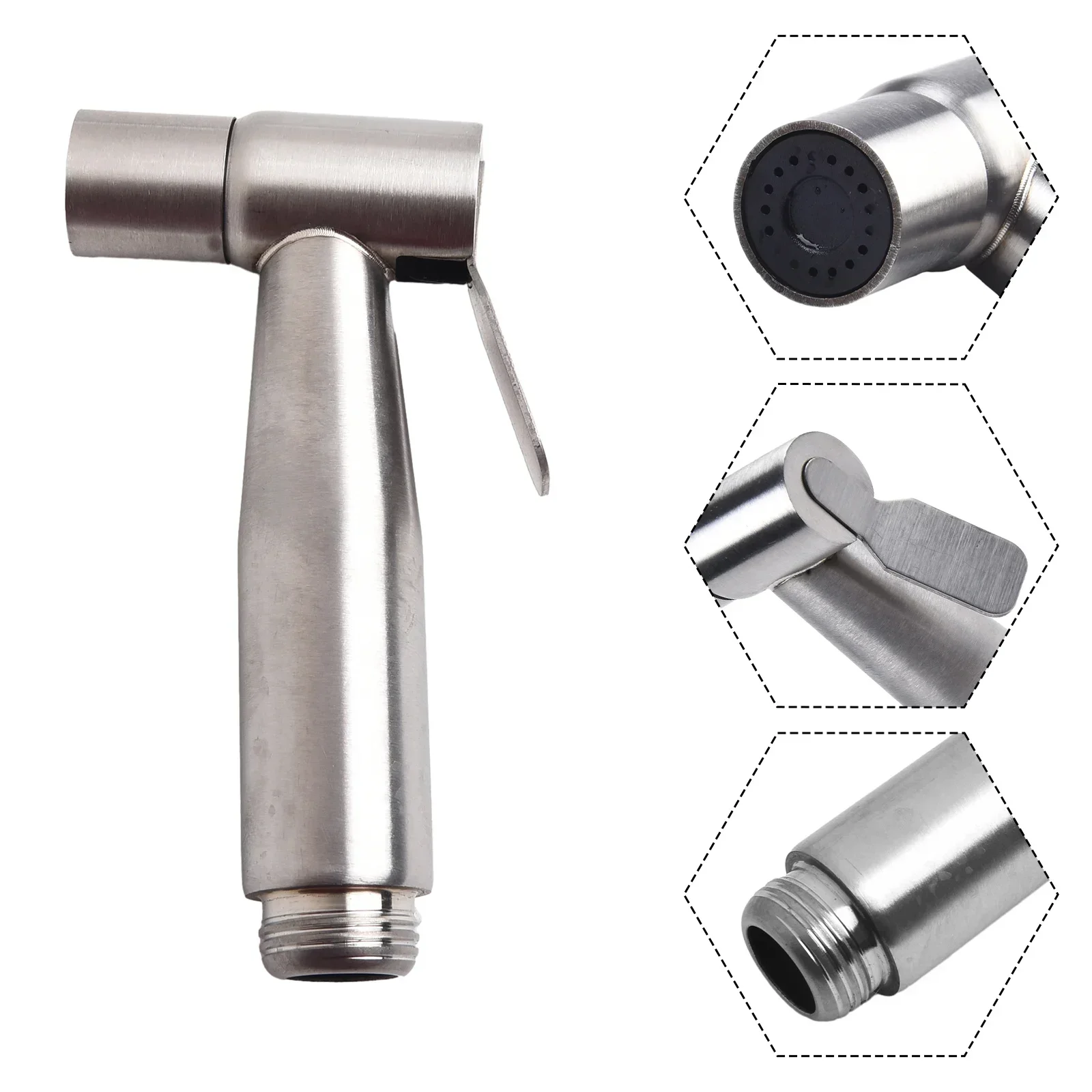 Handheld Hand Bidet Faucet For Bathroom Hand Sprayer Shower Head Bidet Sprayer Toilet Stainless Steelf Bathroom Accessories NEW