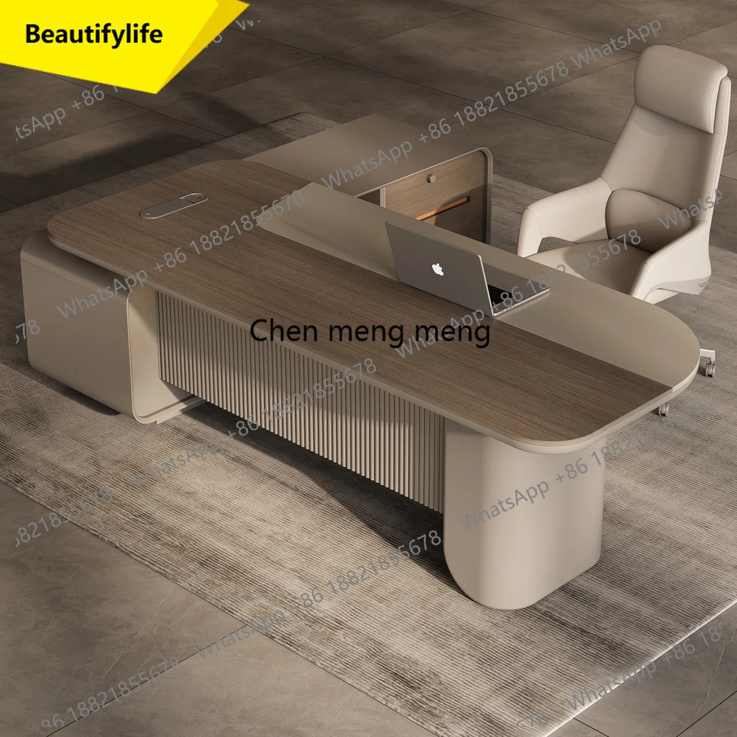 a55 Light luxury modern executive president senior computer desk simple large desk office desk and chair combination
