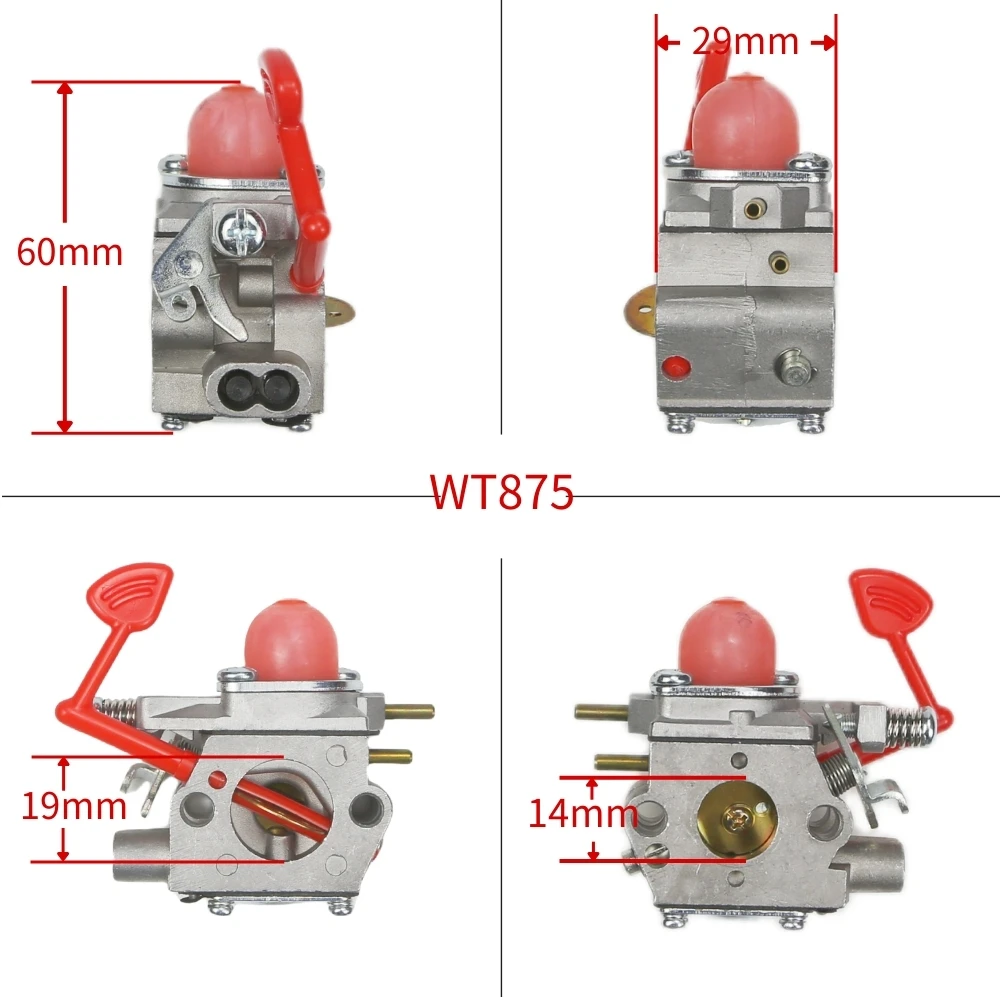 Blower Chainsaw Carburetor for Poulan Pro BVM200C P200C for Husqvarna GBV325 P325 Craftsman 25Cc Blower for Walbro WT-875A