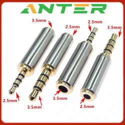 1PCS 3.5mm to 2.5mm / 2.5 mm to 3.5 mm Adapter Converter Stereo Audio Headphone Jack High Quality Wholesale