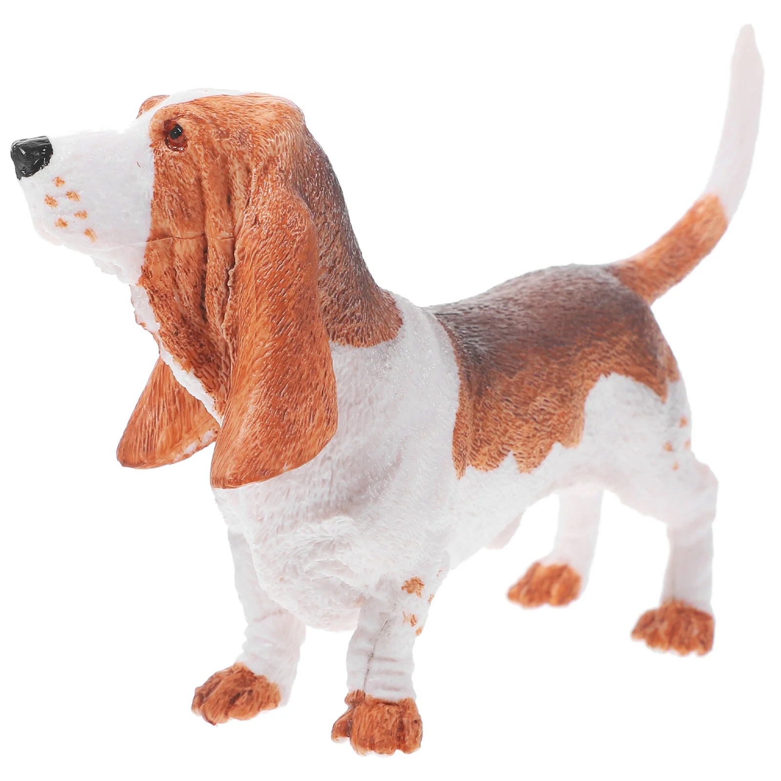 

Realistic Dog Figurines Mini Puppy Figures Small Basset Hound Figurine Plastic Animal Toys Dog Statue Home Decor Sculpture