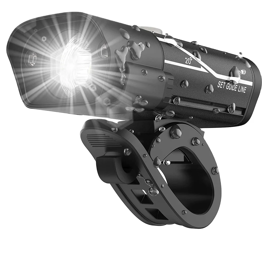 

Bike Light, Bicycle Front Headlight 5 Modes USB Rechargeable Waterproof Easy to Install for Men Women Kids Road Mountain Cycling