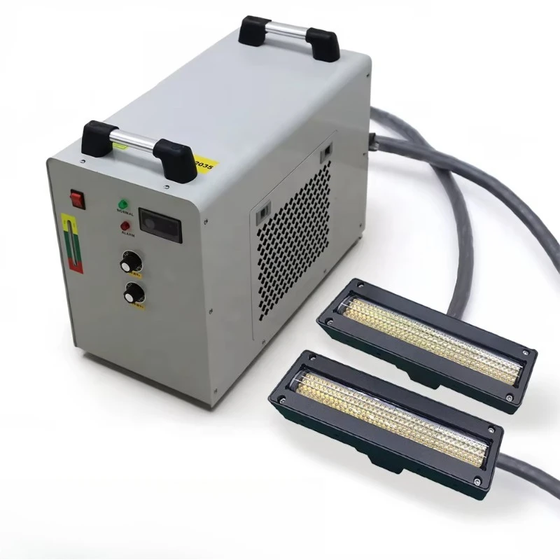 350W UV Curing Lamp for Printer 395 nm Screen Printing Printer Label Water Cooled Light Emitting Diode UV Curing System