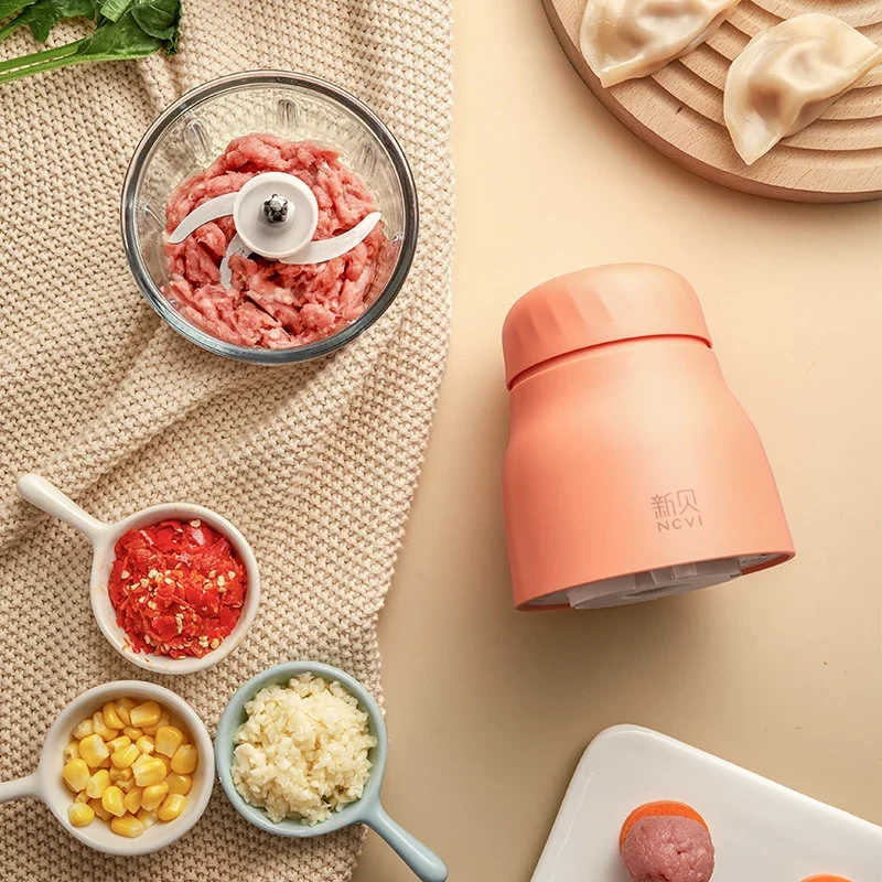 NCVI Kids Multifunctional Kitchen Vegetable Grinder Food Maker Stir Automatic Baby Food Processor