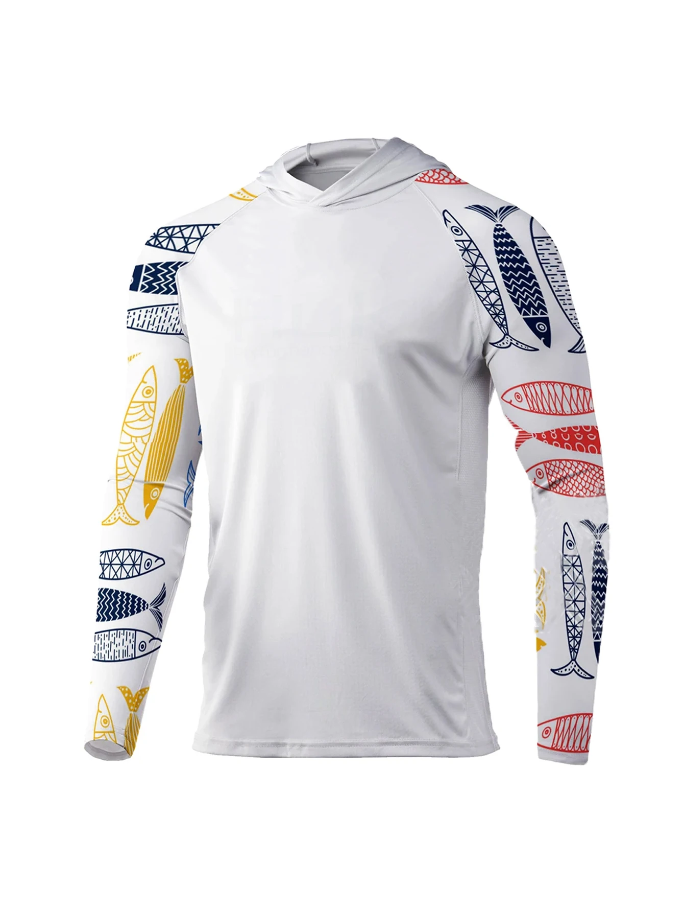 ملابس الصيد أداء الصيد هوديي الأشعة فوق البنفسجية حماية UPF 50 + طويلة الأكمام الصيد تي شيرت الرجال تنفس القمم