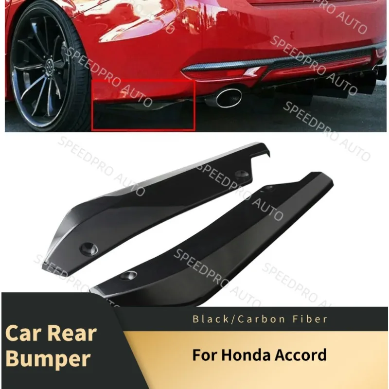 

Car Rear Bumper Lip Splitter Diffuser for H0nda Accord Scratch Protector Spoiler Extension Winglets Side Skirt Black