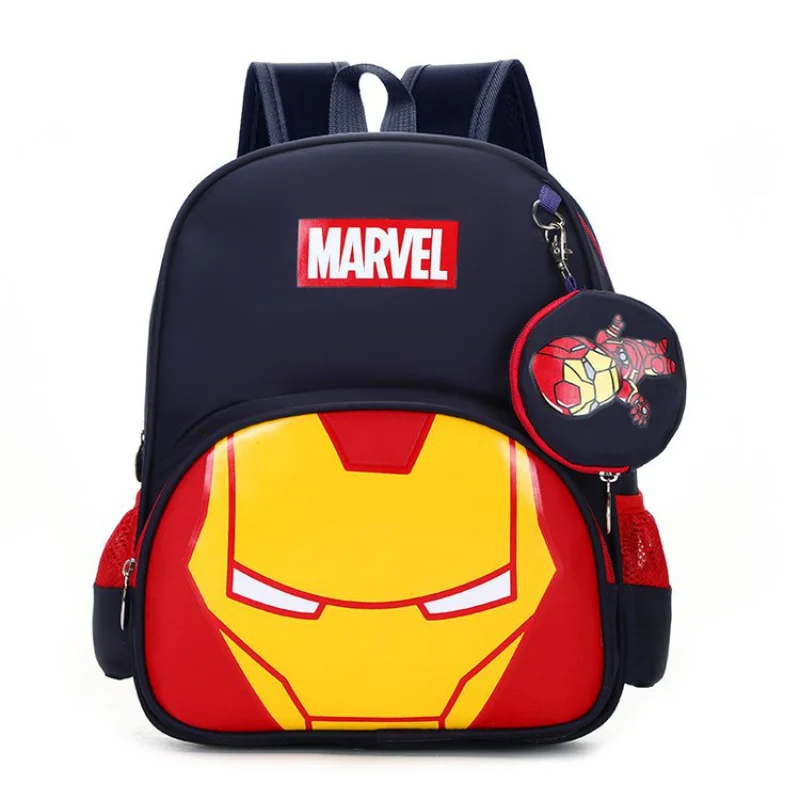Marvel bag Kids Cartoon Avengers Spider-Man Captain America Backpack Schoolbag Girls Princess Sofia Backpack Primary Schoolbag