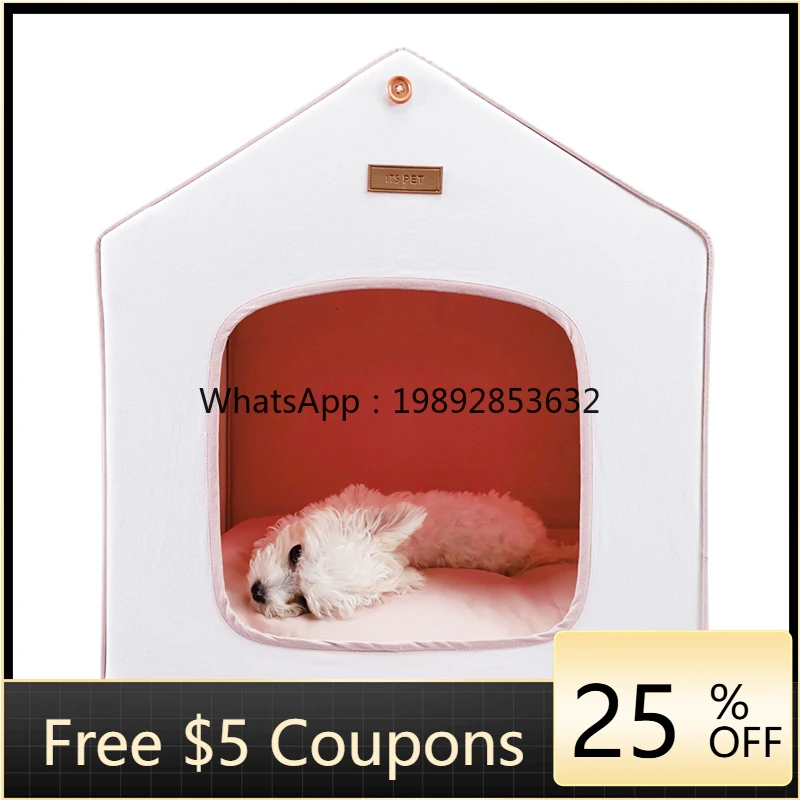 

ZZ Waterproof Inner Core Outer Cover Removable and Washable Pet House Indoor Enclosed Cat Nest Tent