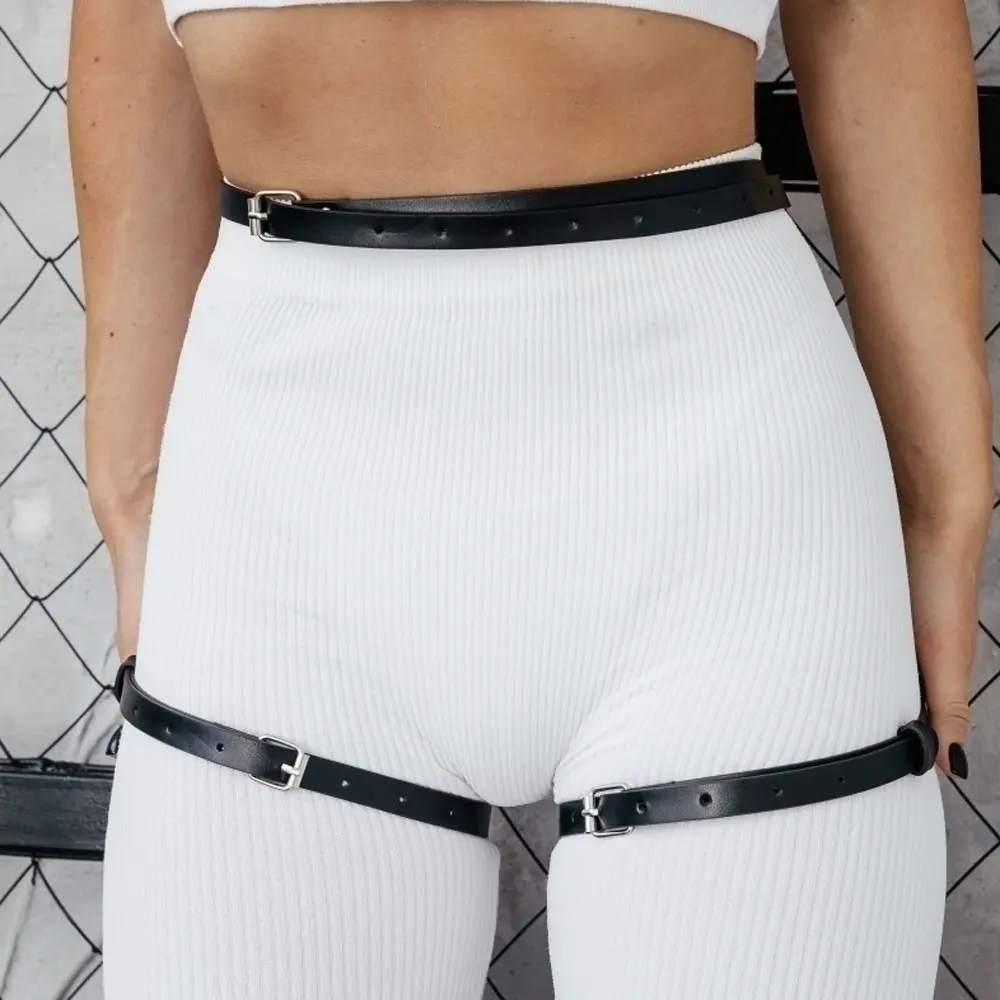 Women Sexy garter Belt Leather Harness Waists Leg Harness Thigh Harness Gothic Waist Belt Clothing Accessory