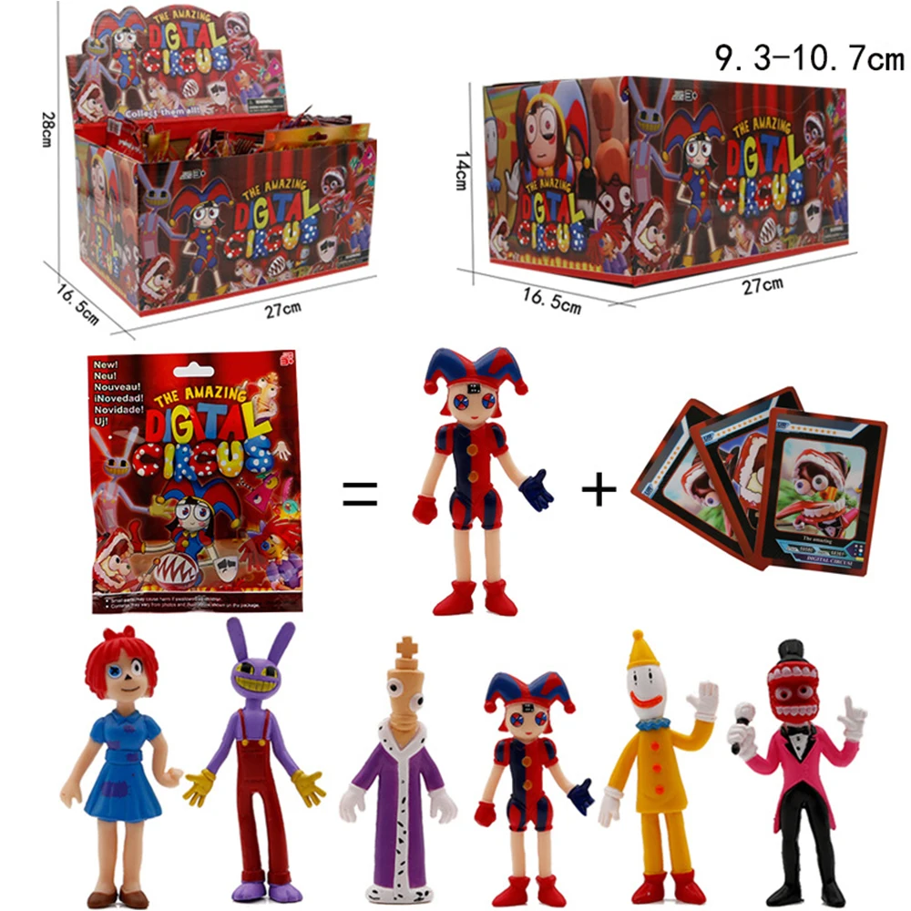 24Pack/Set The Amazing Digital Circus Action Figure The Amazing Digital Circus Figures Decor PVC Doll Toys Birthday Gift