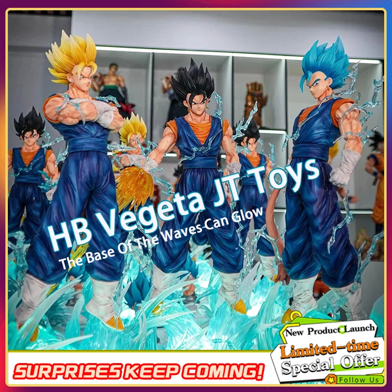 

Статуя Jt 38 см/14,96 дюйма Dragon Ball Z Vegetto, фигурка, 3 головки, замена Super Saiyan, экшн-фигурки, коллекция моделей, игрушки, подарки
