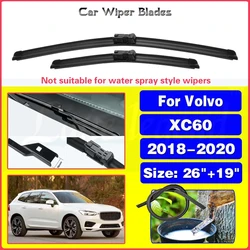 Car Wiper Blades Windshield for VOLVO XC60 2018 2019 2020 MK2 Front Windscreen Wipers Car Accessories MK2 RDesign T4 T5 T6 D4 D5