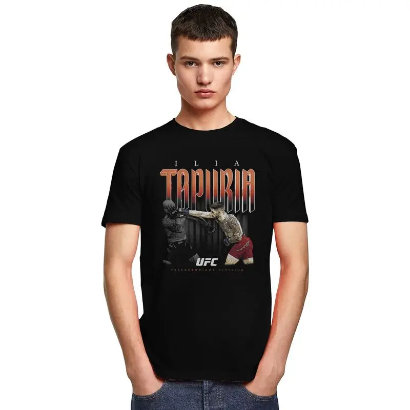 Custom Classic Ilia Topuria Boxer Spain Boxer T Shirt Men Short Sleeved Soft Cotton T-shirt Print Tee Tops Graphic Tshirts