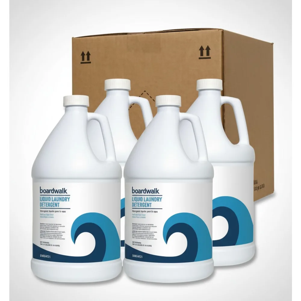 

Concentrated Liquid Laundry Detergent, 4-Pack Gallon Bottles, Fresh Scent, Brightens & Whitens for All Fabrics