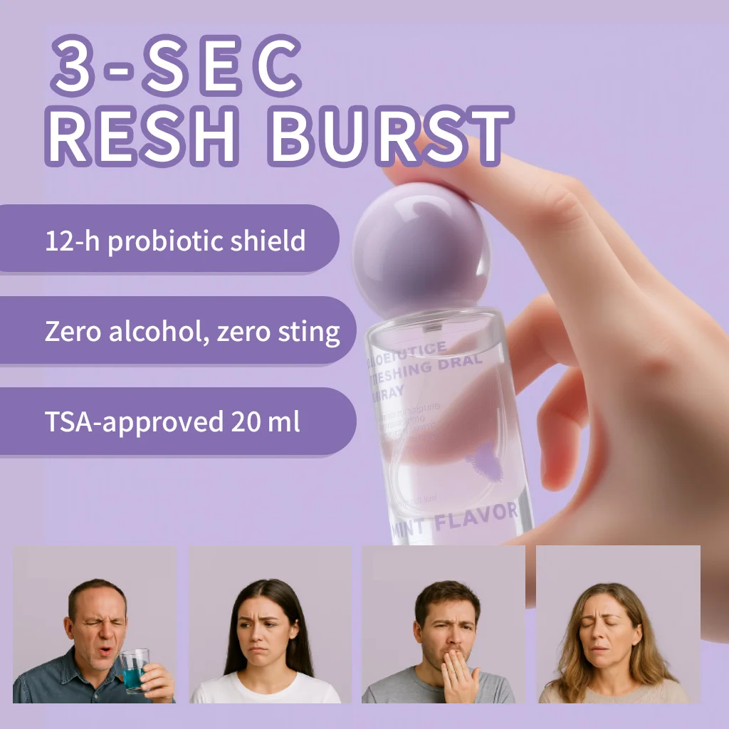 رذاذ فموي طازج يدوم طويلاً معطر فم محمول للبالغين منتجات العناية بالفم نضارة 20 مل #4