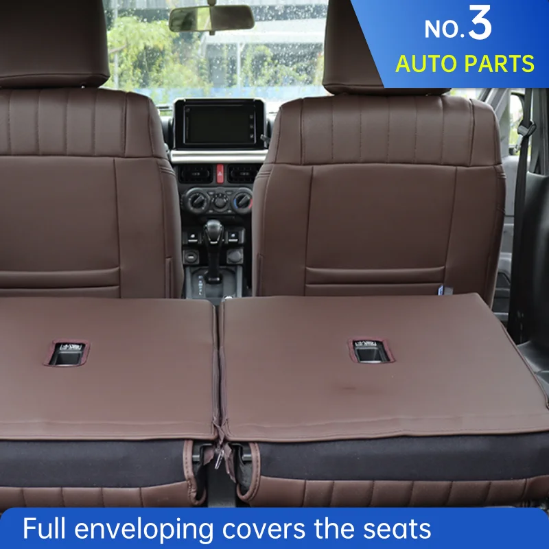 Seat covers For Suzuki Jimny JB64 Sierra JB74W 2019 2023 Car Seat Covers Protector Cushion Pad Leather Auto Interior Styling
