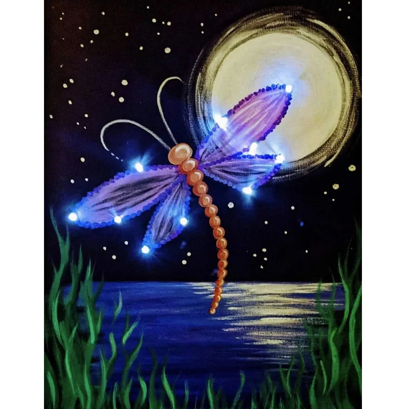 

Sunature Diamond Painting Art Full Square Round Drills Dragonfly Diamond Painting Kits